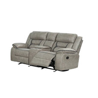 Faux Leather Upholstered 2 Pc Sofa Set Made With Wood