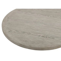 Round Dining Table Set, Two-tone Finish, Light Woodgrain Top, Rustic Charm, Sculptural Base, Upholstered Chairs