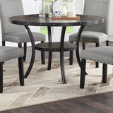 1 Classic Dining Table & 4x Side Chairs,Round Table, Chair