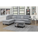 living room sofa with five cushions, velvet grey appearance, armrests