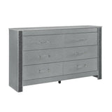 5PC Full Bedroom Set - Lorenzo Silver Collection, Stylish Furniture for Modern Homes