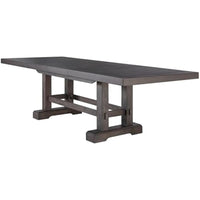 Dining Table Set, 72"-90"-108" Dining Table w/ 2-18" Leaves, 8 Upholstered Side Dining Chairs