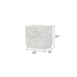 Queen 5-Piece Bedroom Set – Modern Design with Lacquer Finish, Geometric Accents