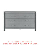 Bedroom Set - Silver Finish, Elegant & Stylish Design, Modern Bedroom Furniture Set
