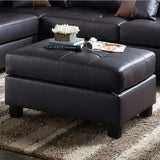 Longue, Haussmann, 2 Pillows, for Living Room Furniture,L-shaped Faux Leather Sectional Sofa Set