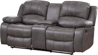 Leather Reclining Sofa Chair Set Living Room Set Sofa Loveseat Glider Chair