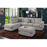 Living room furniture, mushroom chenille split soft cushion linen sofa