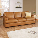 Siggy Genuine Leather Sofa for Living Room, Bedroom - Loveseat, Sofa - Luxurious Comfort