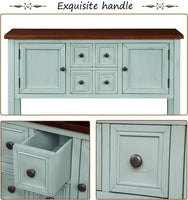 Console Sofa Table Sideboard with Storage Drawers Cabinets and Bottom Shelf for Living Room, Kitchen