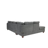 sofa, modern minimalist living room furniture, with footstool