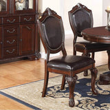 1 Classic Dining Table & 4x Side Chairs,Round Table, Chair