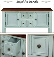 Console Sofa Table Sideboard with Storage Drawers Cabinets and Bottom Shelf for Living Room, Kitchen