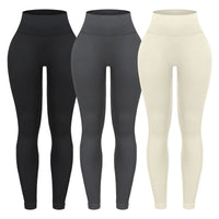 3 Piece Workout Leggings Sets for Women High Waisted Tie Dye Gym Scrunch Butt Lifting Seamless Yoga