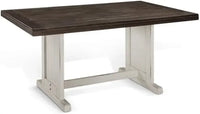 Wood Kitchen Corner Breakfast Dining Nook Set with Hidden Storage in Off White Dark Brown