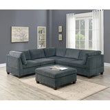 Living room furniture sofa set,6-piece set,modern sofa with segmented corners,suede,soft and comfortable