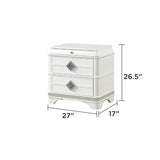 Modern Style 5 Pc King Upholstered Bedroom Set Made with Wood