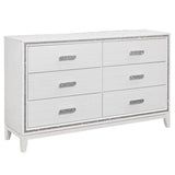 5PC King Bedroom Set - White Modern Design