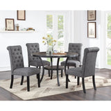 1 Classic Dining Table & 4x Side Chairs,Round Table, Chair
