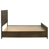 Rustic Golden Brown Eastern King Storage Bed with Drawers