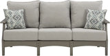 Visola Outdoor HDPE Patio Sofa with Cushion