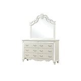 Upholstery Bedroom set Include Luxury King Bed Frame 1 Nightstand 1 Dresser with Mirror and Chest Cabinet