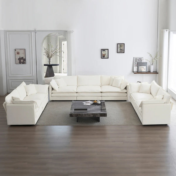 3 Piece Sofa Set Oversized Sofa Comfy Sofa Couch, 2 Pieces of 2 Seater and 1 Piece of 3 Seater