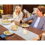 Lakeside Dining Set, Table and Chairs, 5-Piece, HDPE Outdoor Patio Furniture, Fade-Proof, Mahogany