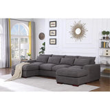 Sectional Sofa with 2 Ottomans - Stylish and Comfortable Living Room Furniture Set