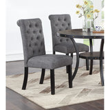 1 Classic Dining Table & 4x Side Chairs,Round Table, Chair