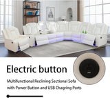 Living Room Furniture Reclining Sectional Sofa, Living Room Power Recliner Adjustable Sofa, Loveseat Chair
