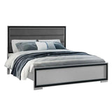 King Bedroom Set – Grey & Black Design