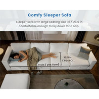 Living room combination sofa, modular convertible L-shaped, white 4-seater  furniture