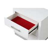 4-Pc LED Bedroom Set, Wood, Milky White Finish