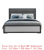King Bedroom Set – Grey & Black Design