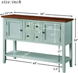 Console Sofa Table Sideboard with Storage Drawers Cabinets and Bottom Shelf for Living Room, Kitchen