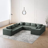 Modular L-Shaped Sectional Sofa Set, Luxury Upholstered Indoor Furniture, Foam-Filled Sofa for Living Room