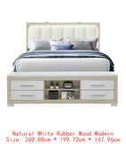 Natural White King Bedroom Set  Furniture Bedroom Décor
