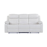 Reclining Sofa Set with LED Lights – Sofa, Loveseat & Recliner
