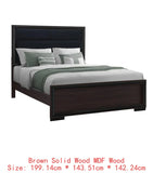 King Bedroom Set – Grey & Black Design