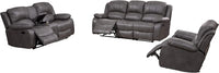 Leather Reclining Sofa Chair Set Living Room Set Sofa Loveseat Glider Chair