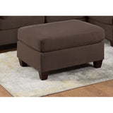 6pc Set Living Room Furniture , Loveseat Couch Black Coffee Linen Like Fabric