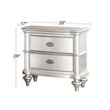Glamorous 3pc Bedroom Set California King Size Bed 2x Nightstands  Headboard Furniture