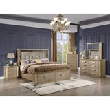 Gold Wood Bedroom Set - Medusa Inspired Stylish Design for Modern Homes