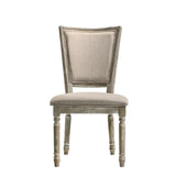 Gray Finish 7-Piece Dining Room Set with Chairs and Table