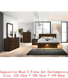 5-Piece Queen Bedroom Set - Modern Design, Stylish Furniture, Includes Bed Frame, Nightstands, Dresser