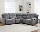 EBELLO Fabric L-Shaped Reclining Large Corner Sofa Sectional Sofa Couch for Living Room