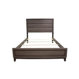 Bedroom Set Made with Wood in Gray Finish