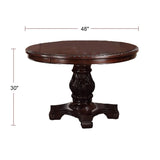 1 Classic Dining Table & 4x Side Chairs,Round Table, Chair