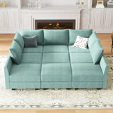 Living Room Sofa Seat Reversible, Oversized Sleeper Sectional Sofa Set