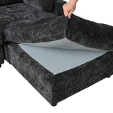 Sectional Sofas Modern Cloud Couch Chenille L-shaped Modular Sectional Sofa for Living Room 3 Seats Couch